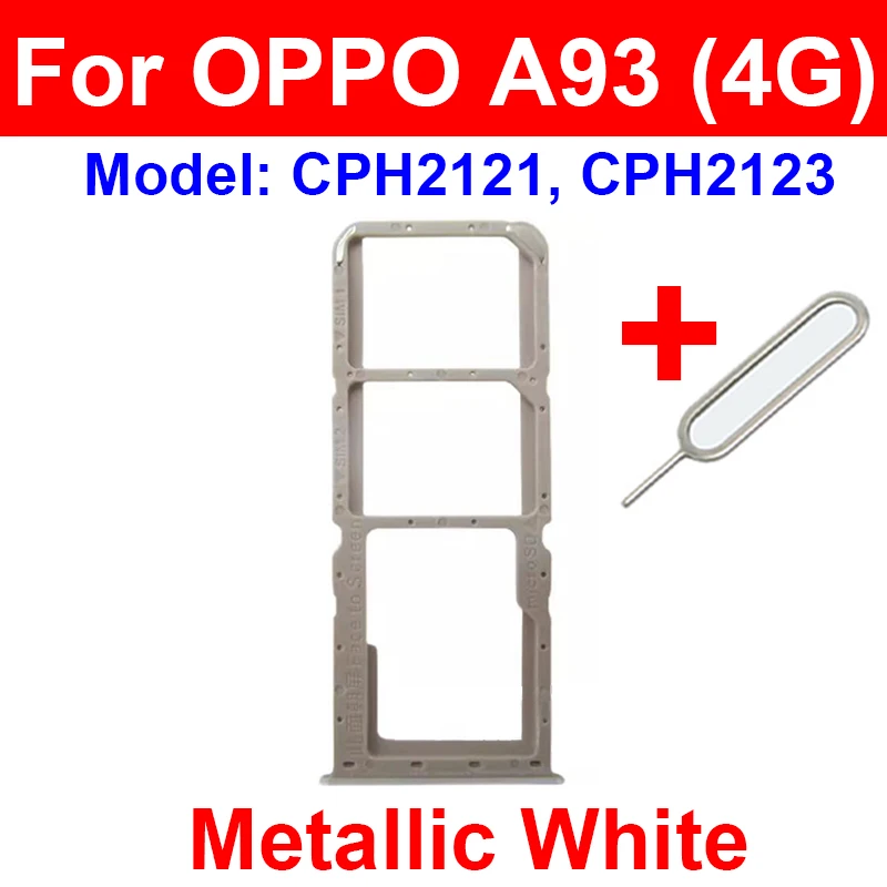 For OPPO A91 A92 A92s A93 4G 5G Card Slot Adapter Reader Sim Card Tray Holder Replacement Repair Parts