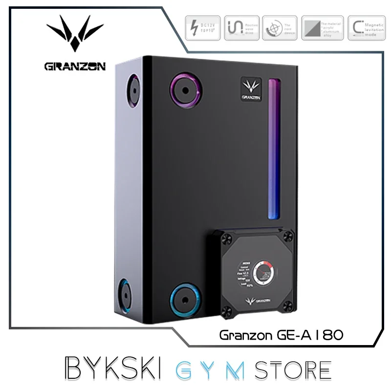 

Granzon GE-A180 квадратный насос для резервуара 2 в 1, комбинированный насос DDC с цифровым дисплеем, высокий подъем и имитация большого потока