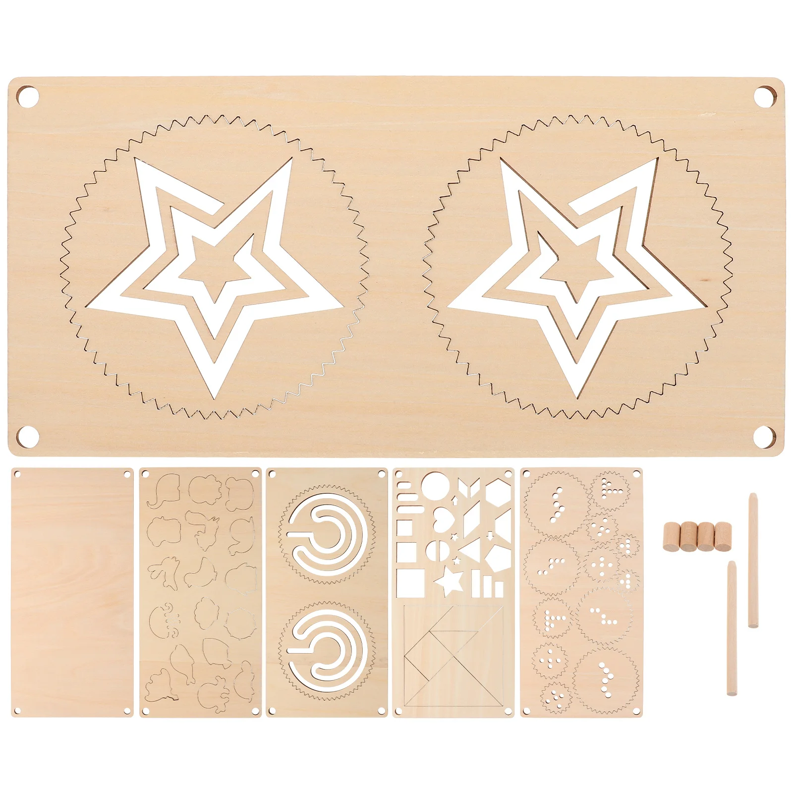 5 قطعة لوحة ممارسة متعددة الوظائف لغز خشبي للأطفال المهارات الحركية الدقيقة التنسيق بين اليد والعين التدريب تعلم مونتيسوري #3