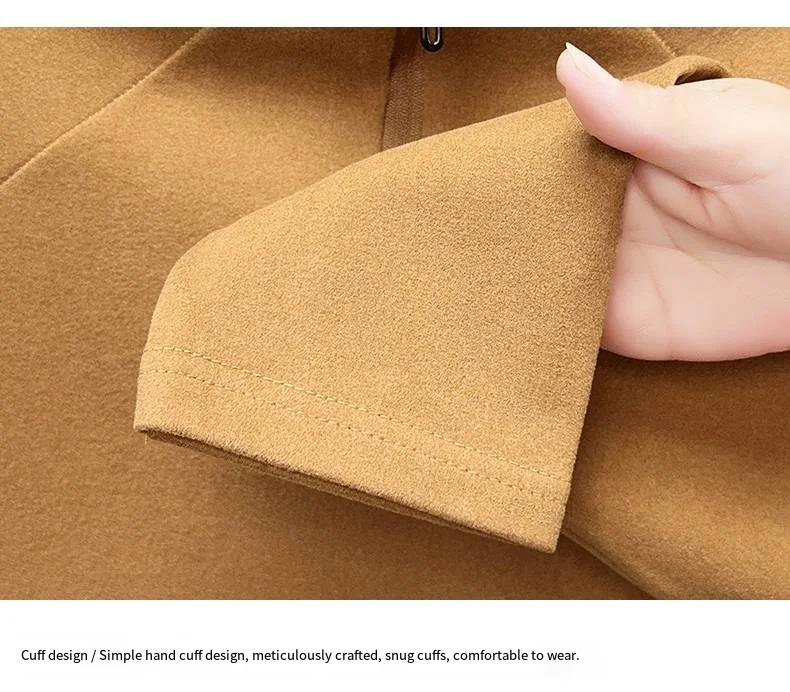 Hochwertiger Herren-Hoodie für den Herbst mit halbem Reißverschluss, aus deutschem Samtmaterial, bedrucktes Langarm-Oberteil, vielseitige Freizeitkleidung für Männer. – Detail 6
