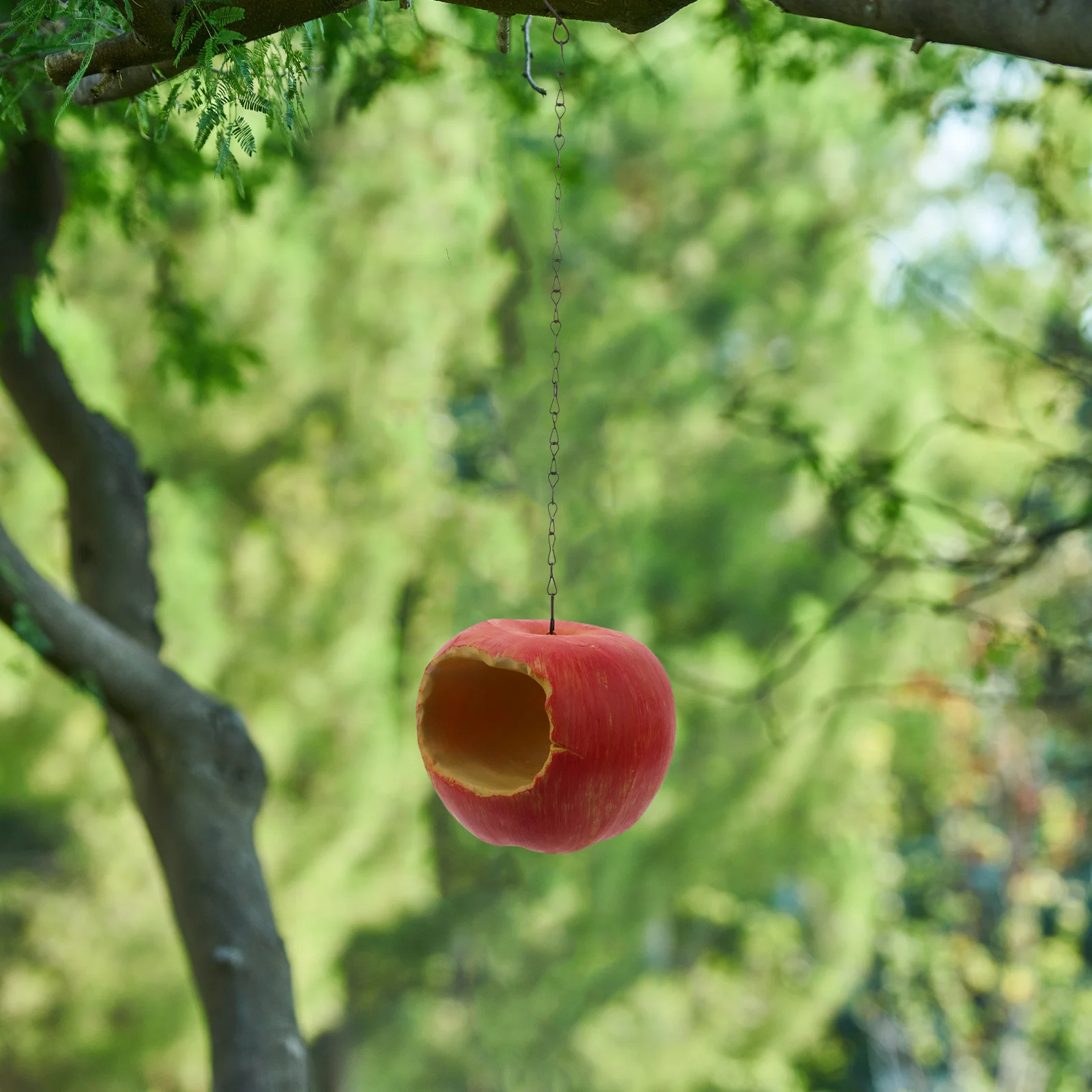

Hanging Bird Feeder For Outdoors Garden Decoration Resin Metal Wildlife Feeding Station Squirrel Proof Easy Clean Outdoor
