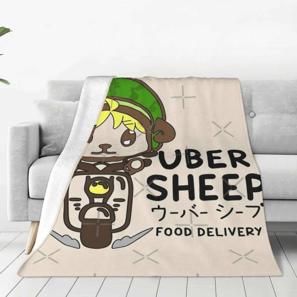 Uber Sheep Four Seasons Universal Blanket Campsites Can Be Laid Halloween Gifts