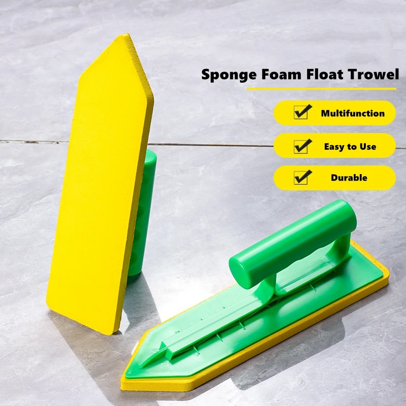 Sponge Foam Float Trowel For Grout,Stucco,Tile Floor Tile Beauty Seam Scraper Spatula,Scraping Putty,Caulking Special Tool