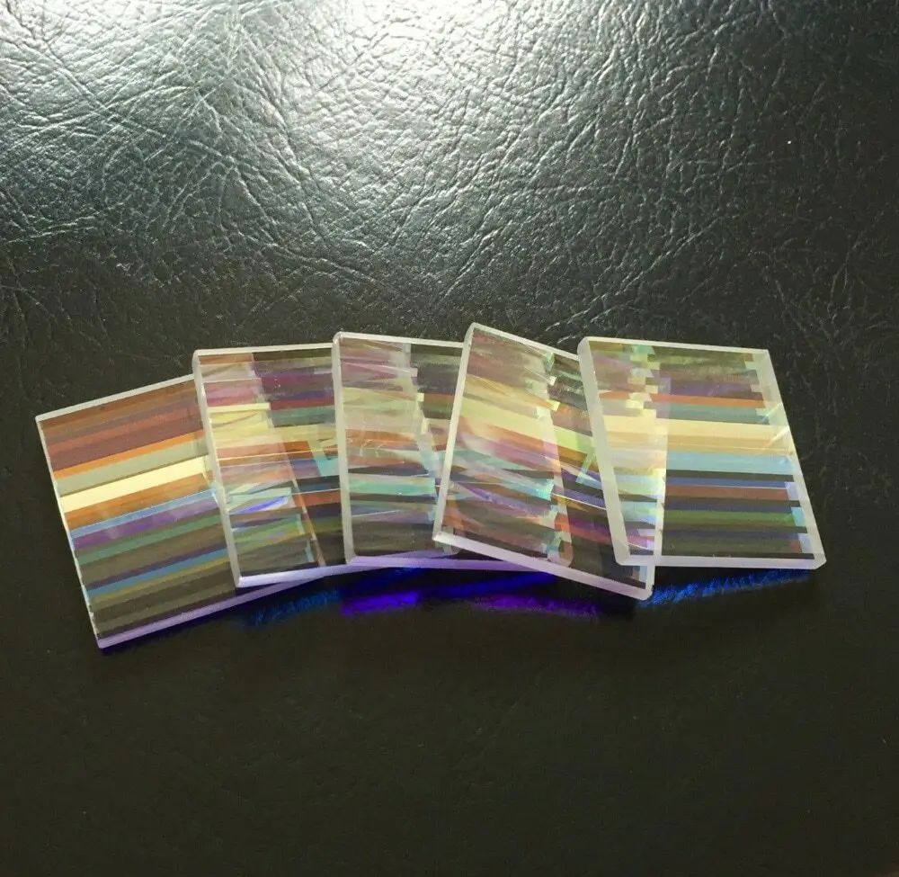 

15PCS Beautiful Damage Prisms Projector Dichroic Prism for Party Home Decor