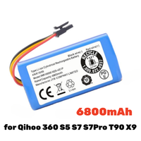14.8V 12800mAh Robot Vacuum Cleaner Battery Pack for Qihoo 360 S5 S7 S7Pro T90 X9 Robotic Vacuum Cleaner Replacement Batteries
