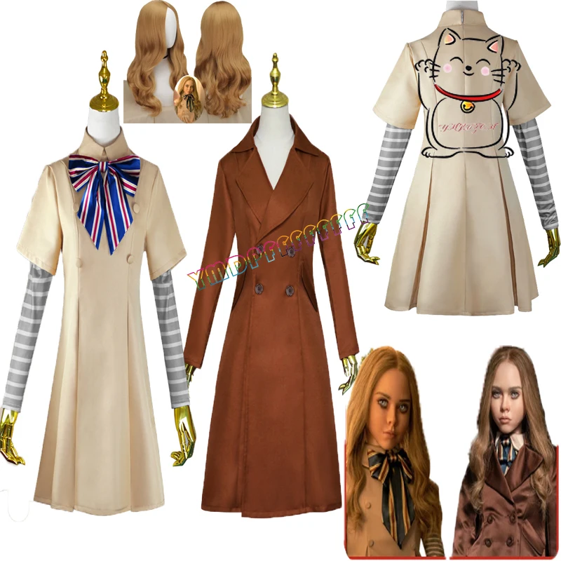 

Меган косплей платье пальто ужасов роль хорошо продается на ночь Хэллоуина