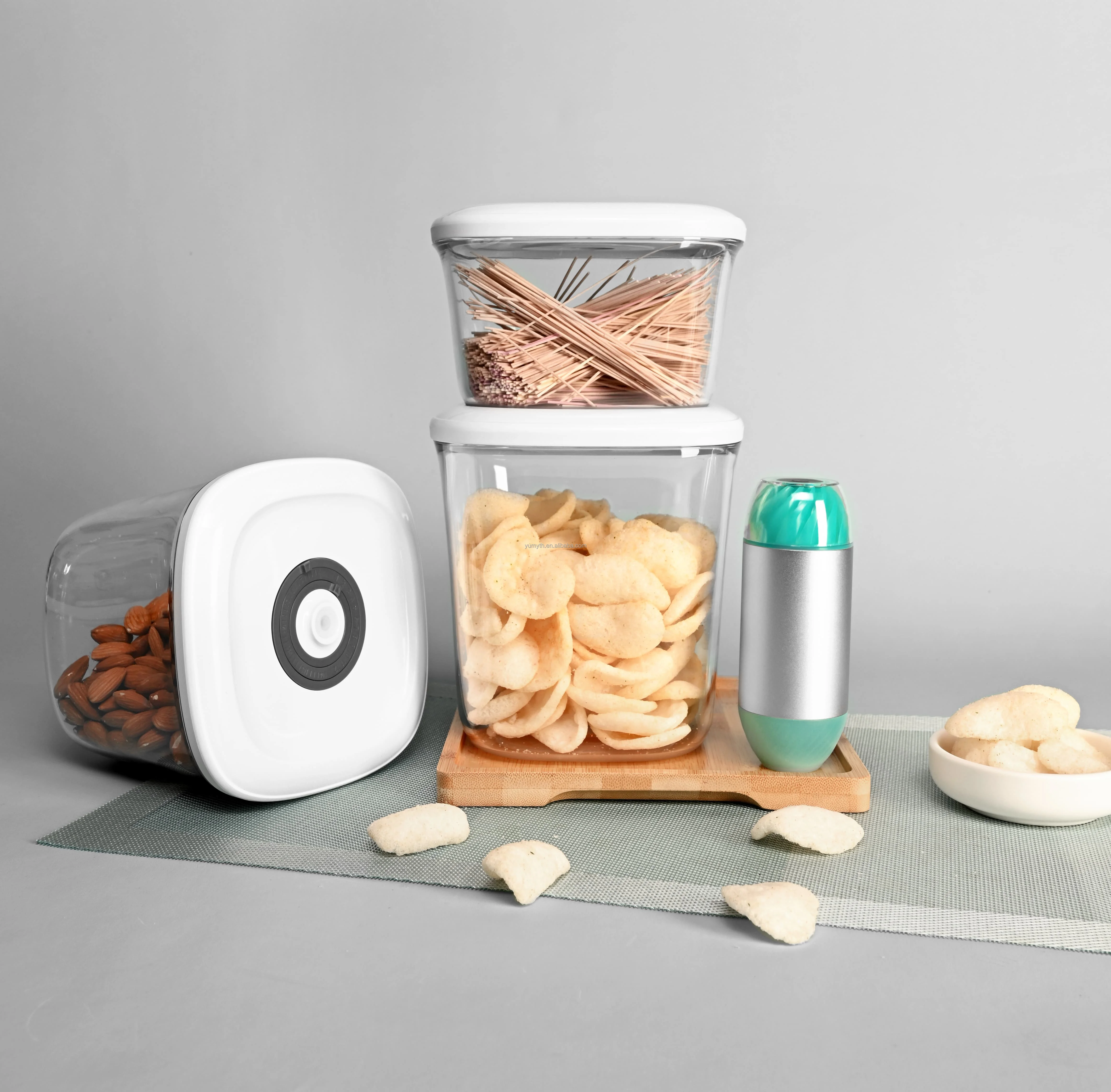 

Компактный бытовой вакуумный контейнер для хранения продуктов, сохраняющий свежесть, для остатков еды и ингредиентов