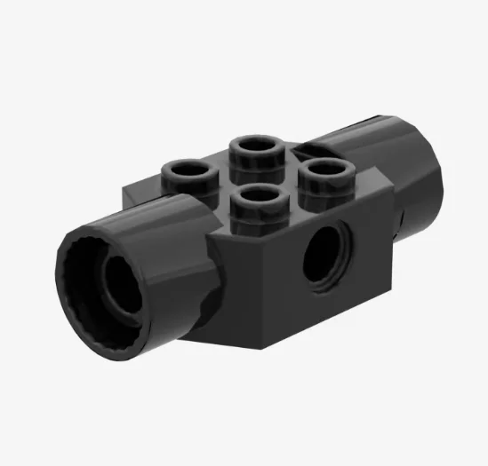 10pcs MOC building block parts 48172 small particle accessories 2x2 connection bricks with pin holes on both sides