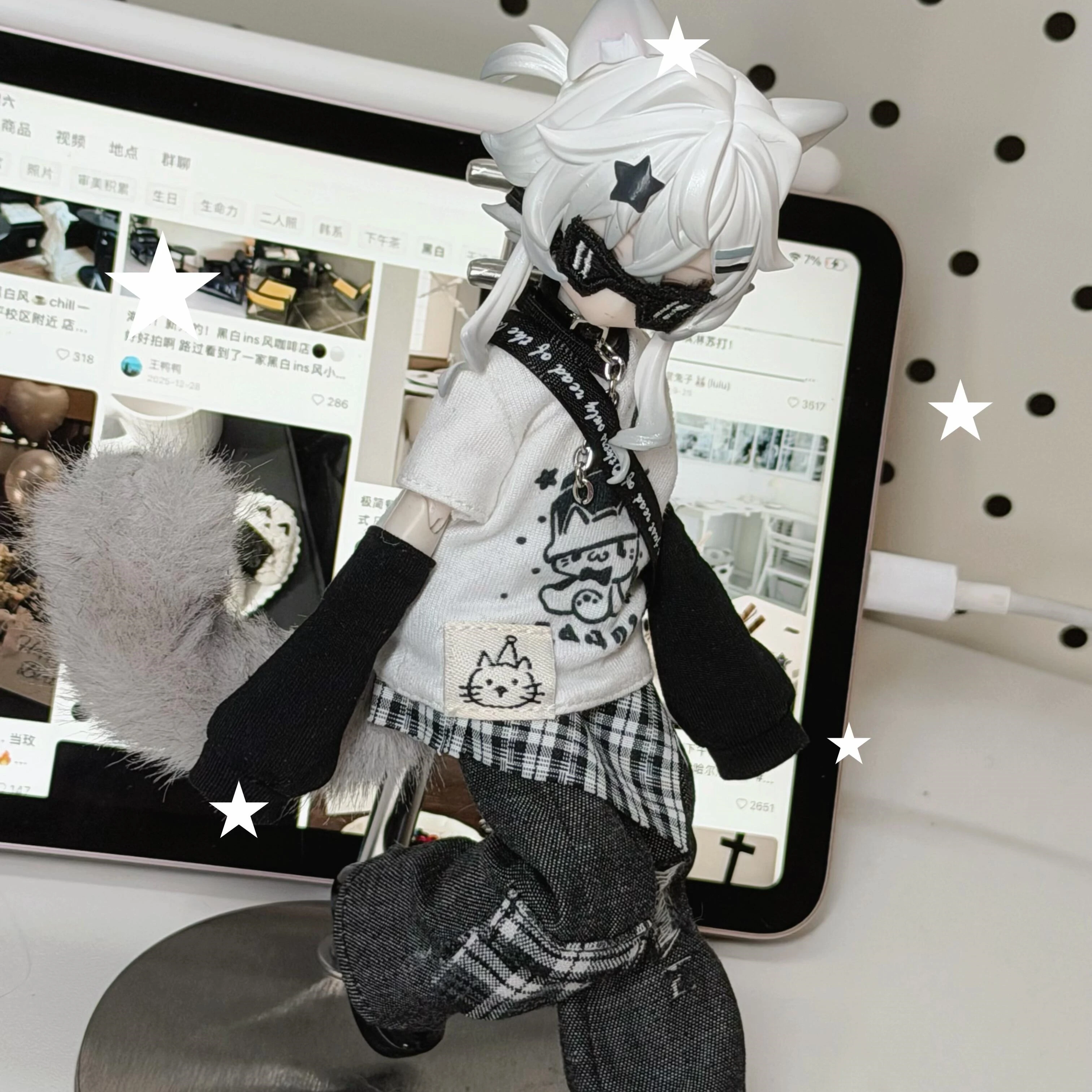 Genuine Inedible Doll Meow 3 Series Limited Hang Card 1/8 Action Figure Bjd Doll Desktop Decoration Model Collection Toy Gift view 6