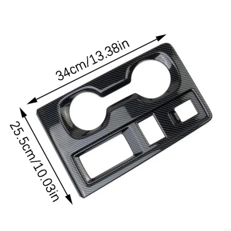 M76E-Gangwahlschalter-Konsolenverkleidung mit schwarzem Karbonfaser-Look-Muster – Detail 5