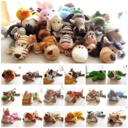 Simpatico astuccio per matite animali della foresta di peluche creativo Kawaii Lion Monkey Elephant Stationery Storage Supplies sacchetto cosmetico