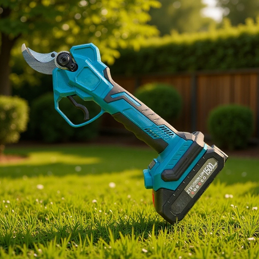 High-power electric pruning shears 4 gears open and retractable high branch rod thick branch shears manufacturers