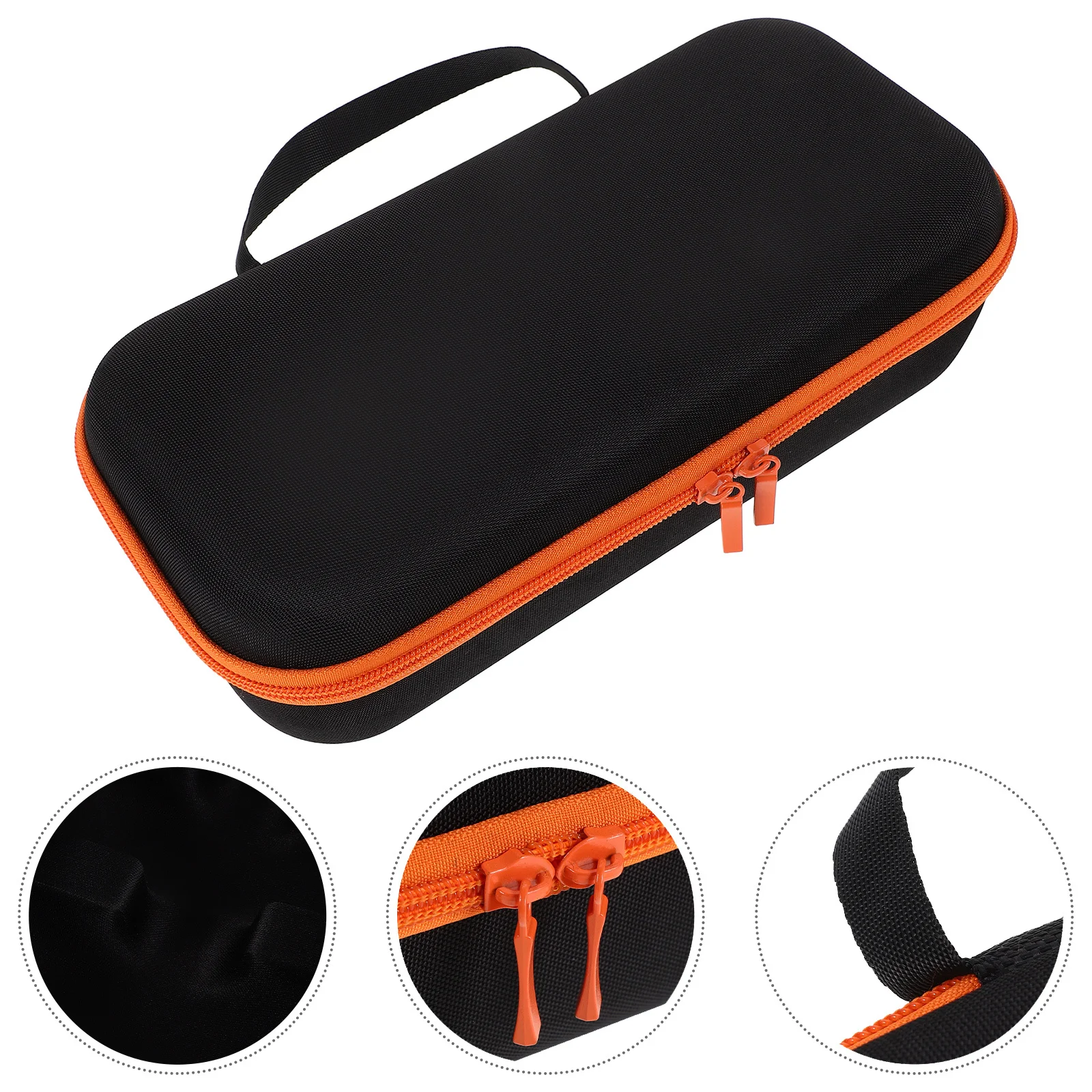 

Wireless Microphone Storage Bag Shockproof Eva Zipper Case Portable Carrying Pouch for Karaoke Outdoor Meetings Stage