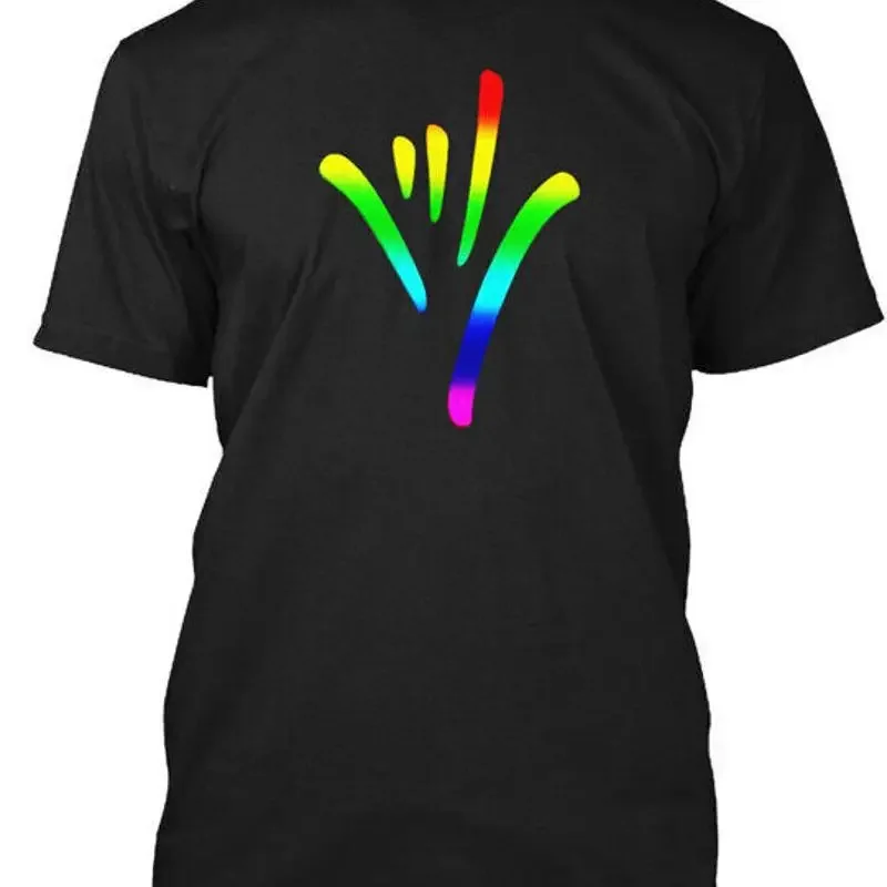 Rainbow I Love You Sign Language Deaf Culture T Pride Shirt Made in USA S 5XL