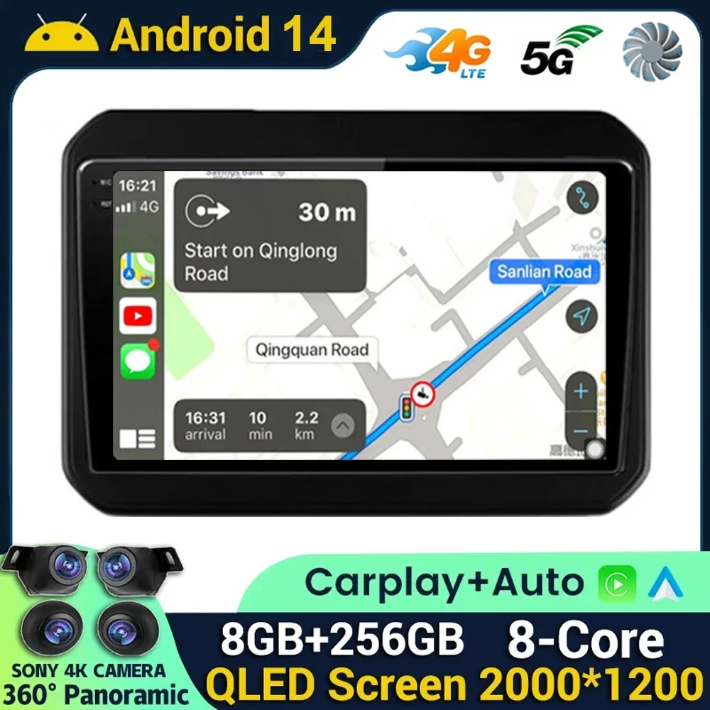 

Android 14 Wireless Auto Carplay For Suzuki Ignis 2016 2017 2018 2019 2020 Car Radio Multimedia Video Player Navi GPS Stereo DSP