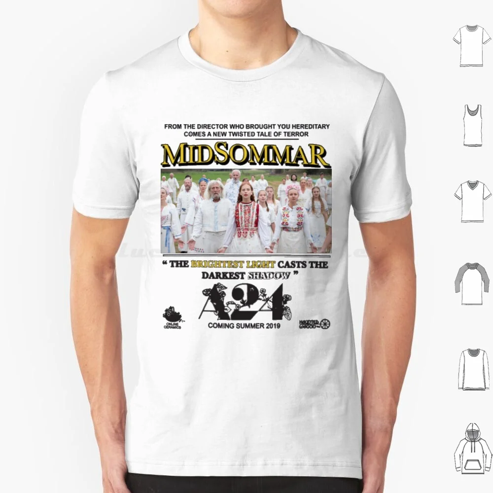 Midsommar A24 T Shirt Big Size 100% Cotton Midsommar Florence Pugh Dani Dani Ardor Ari Aster Horror Scary Flower Crown Tumblr