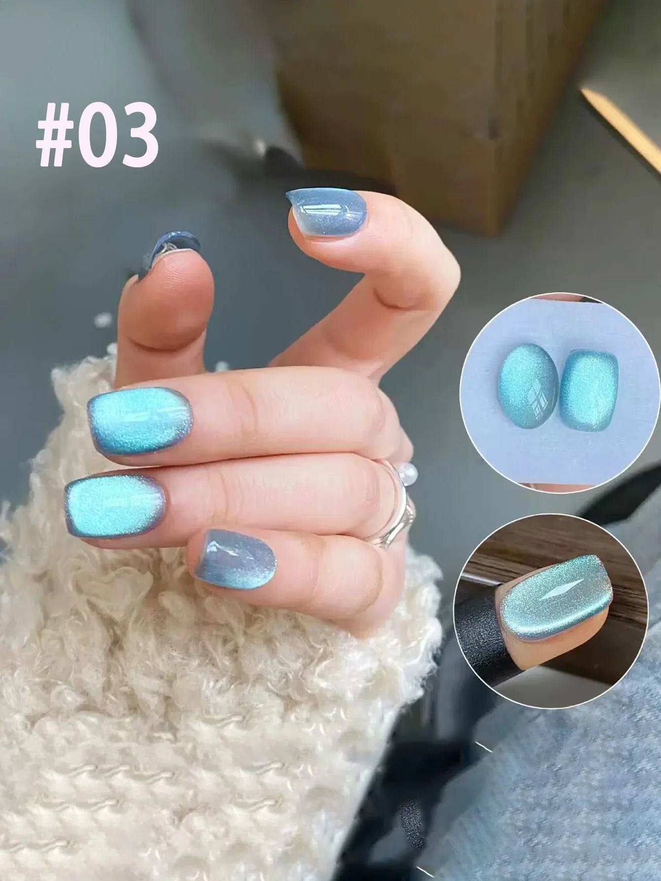 1 pz PSK New First Quarter Moon Series Cat Eye Gel Smalto per unghie Estate Popolare Polvere magnetica fine Forniture per unghie rosa cristallo