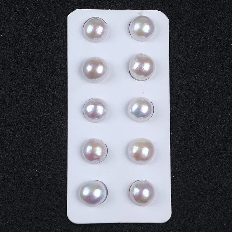 12-13mm White Loose Mabe Pearls For Earring/Ring/Necklace Pendant