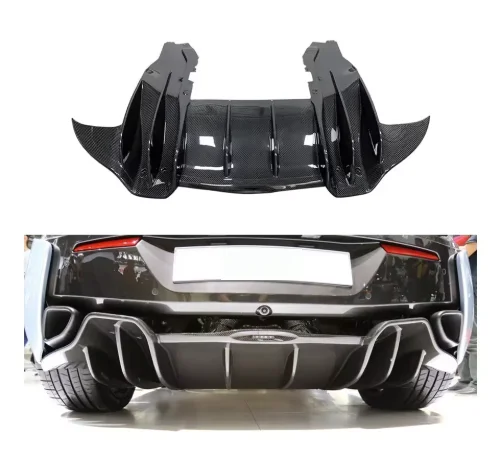 RY نمط ألياف الكربون الجافة طقم الجسم جديد شفة ممتصة للصدمات الخلفية الناشر سبويلر الفاصل ل 720S 2017-2019 مصدات السيارات