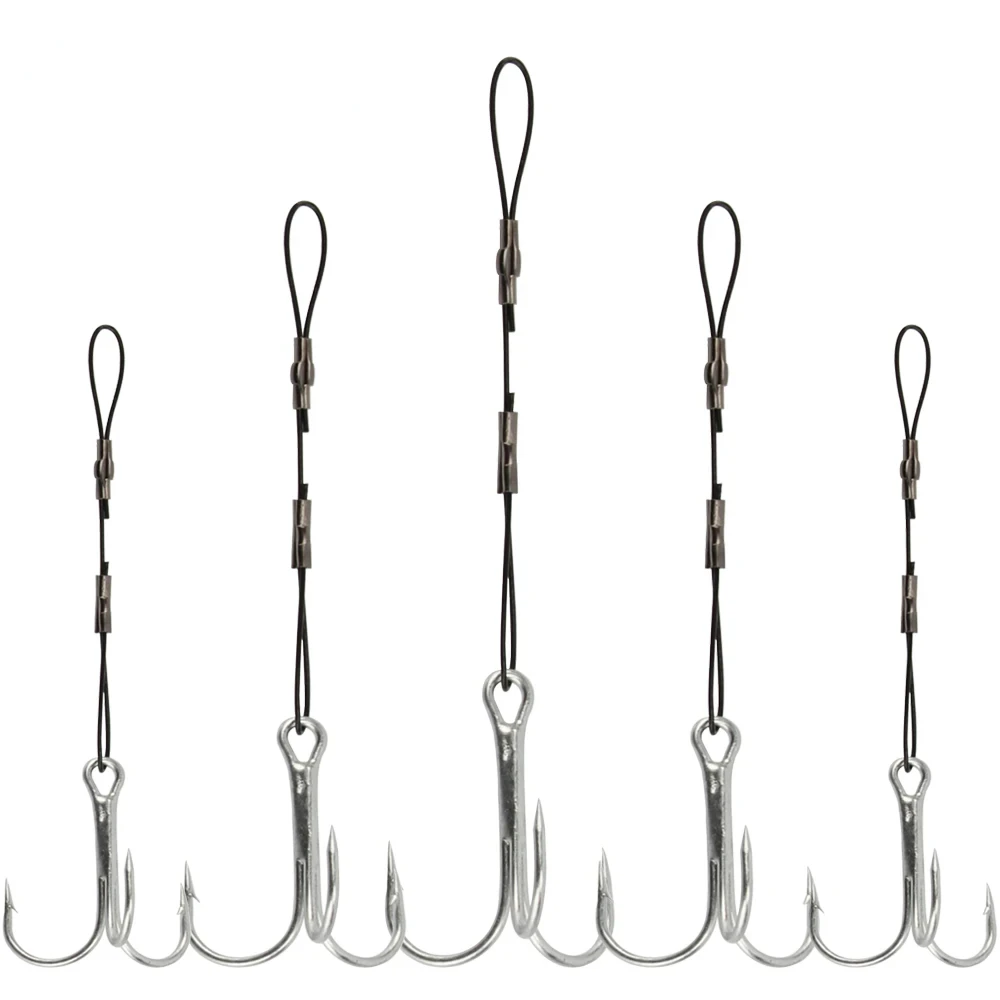 ספינפולר 3 יחידות חכה לדיג ריג סטינגר חוגרות עם טבעת מסמר מחבר שד פרדטור חוט דיג מעקב ג'יגהד