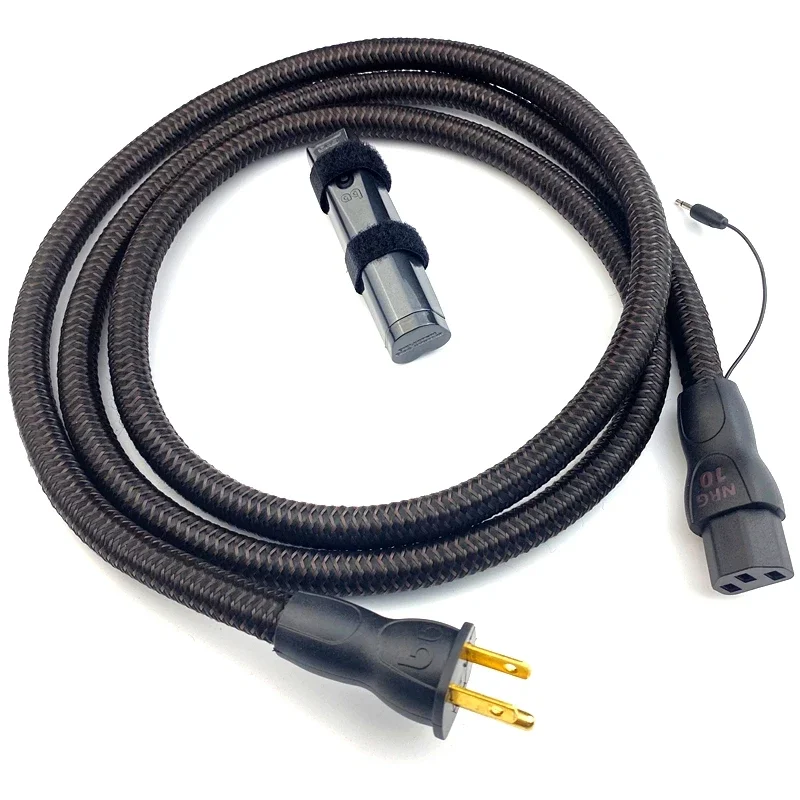 Cavo di alimentazione NRG-10 Cavo 13AWG PSC solido + conduttore Linea audio HiFi Spina USA e UE saldata a freddo