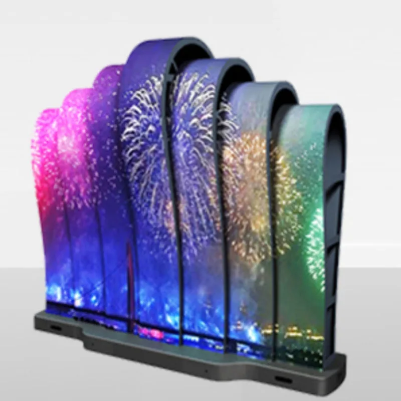 Shenzhen MDS P2.5 P3 P4 Indoor Full Color Smd Flexible Creative Permanet Led  Panel Display Screen Soft Led Module