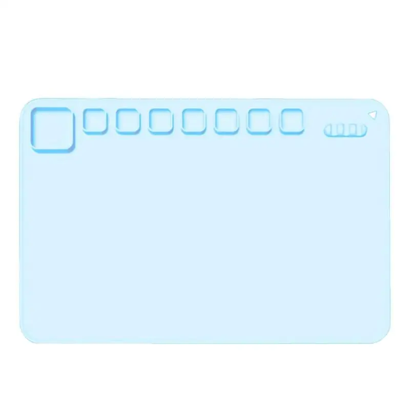 

Silicone Painting Mat For Craft Creator Painting 15.7x23.6 Large Nonstick Nonslip Silicone Mat 12 Paint Dividers Crafts Mat For