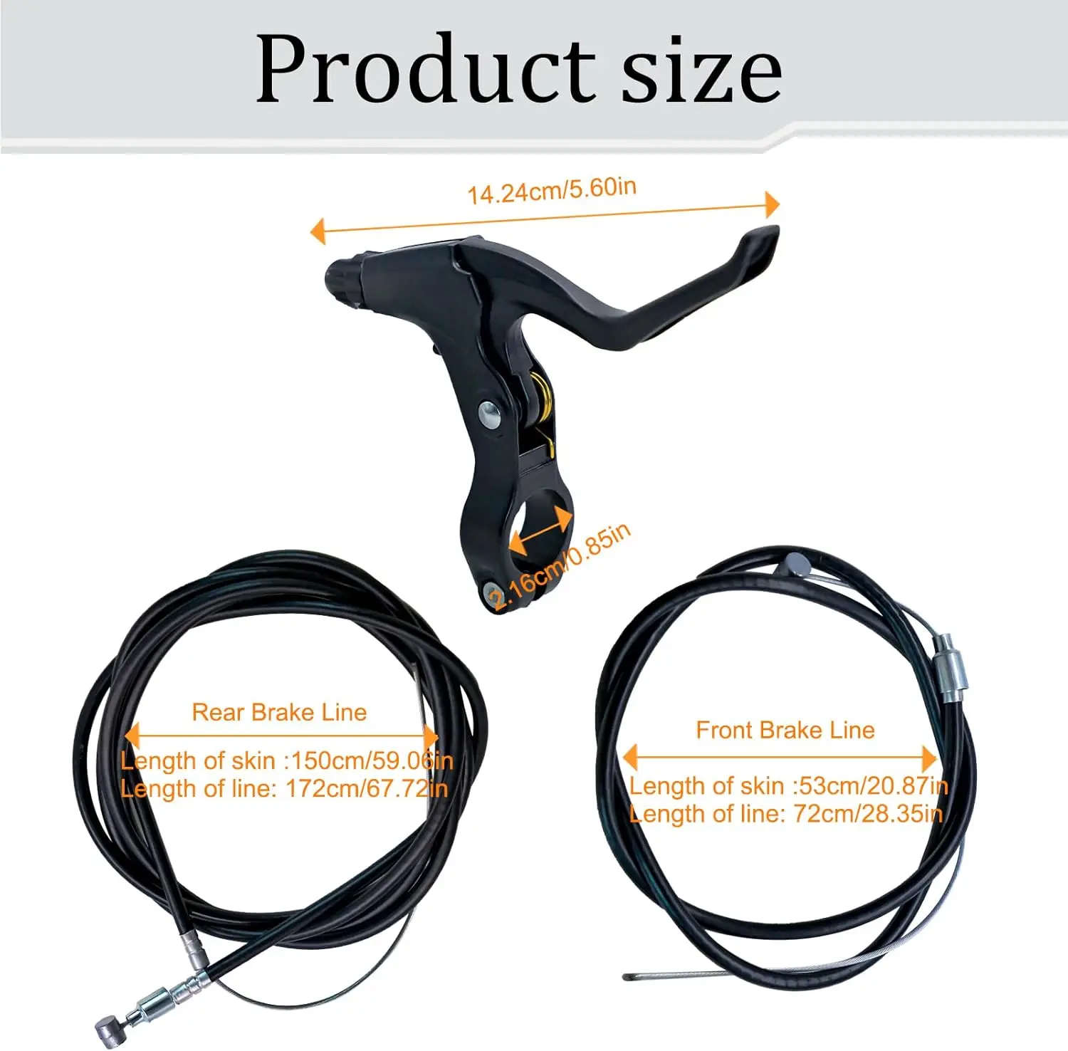 Mechanischer Scheibenbremsen-Bremssattel für Vorder- und Hinterrad - Fahrrad-Scheibenbremssystem Zubehör – Detail 14