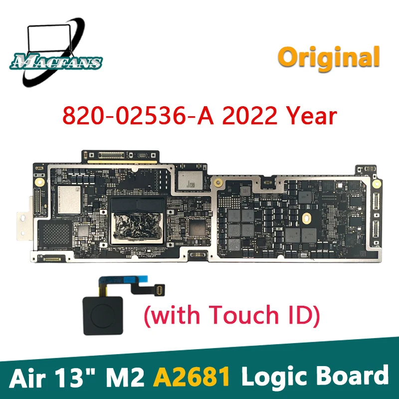 

Original Tested A2681 Logic Board for Macbook Air Retina 13.6" M2 A2681 Motherboard 8G 256G Replacement 820-02536-A 2022 Year