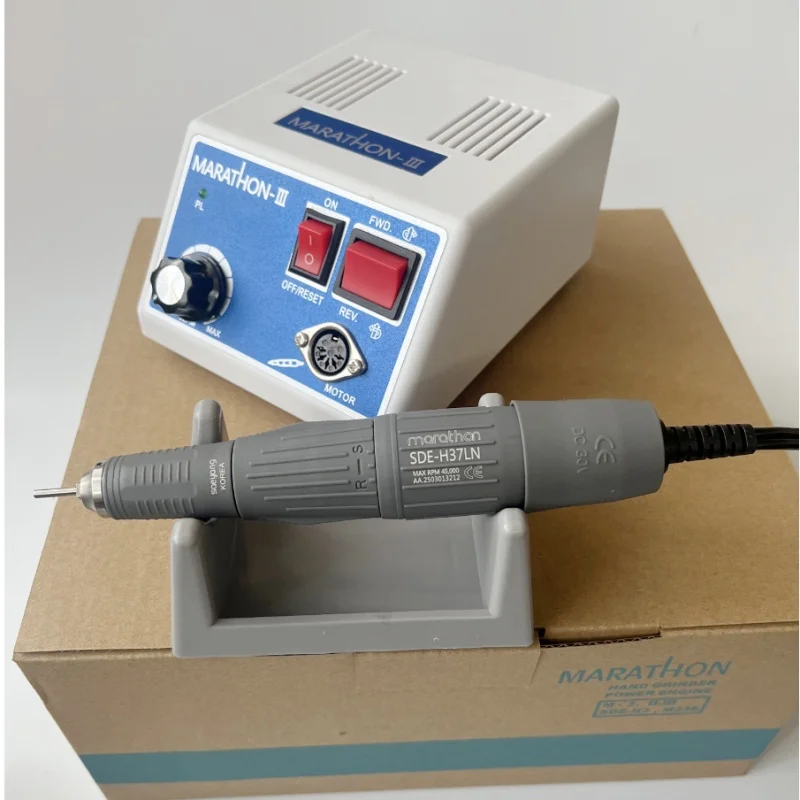 sterke 210 micromotor elektrische laboratorium sieraden nagelboormachine polish N3 koolborstel handstuk boorset tandtechnisch laboratoriumapparatuur