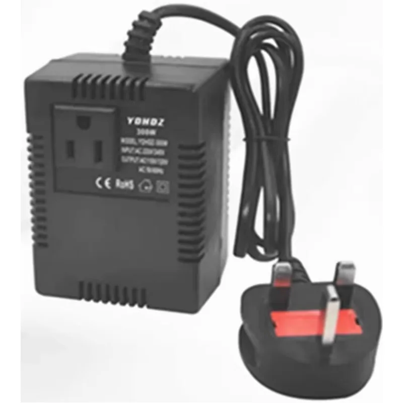 

Преобразование мощности из чистой меди от 220 В до 110 В, трансформатор, британский стандарт, высокое напряжение 200 Вт с использованием напряжения 110 В