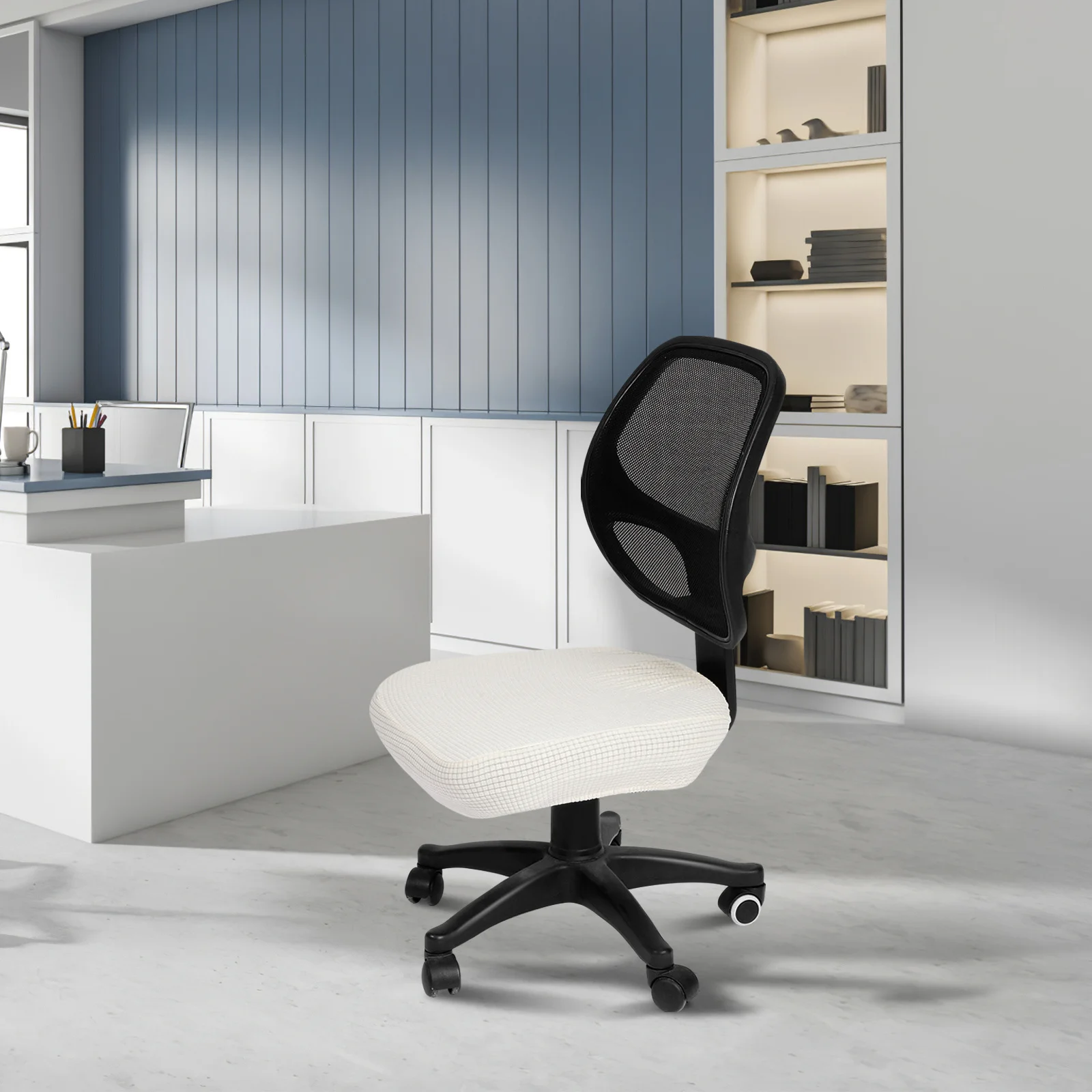 

2Pcs Waterproof Stretch Office Chair Covers Elastic Seat Protectors for Desk Computer Chairs Office Chair Cover