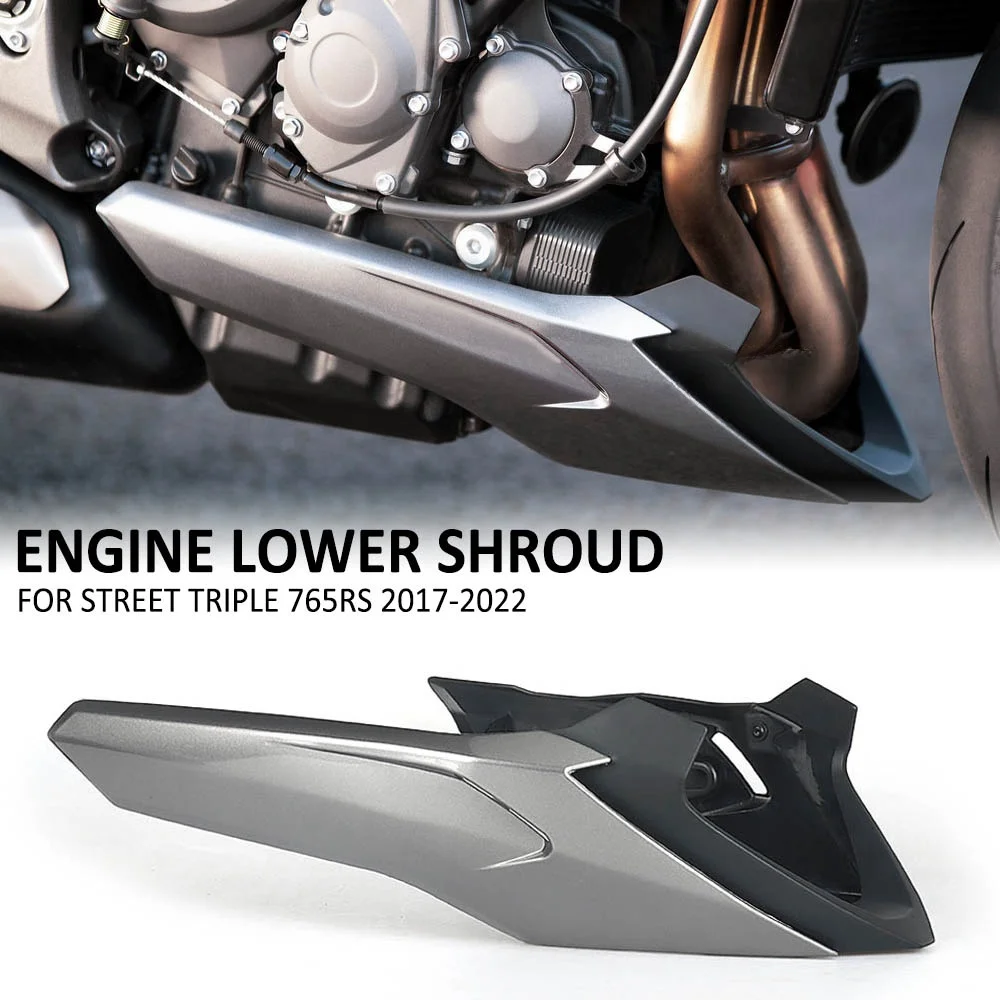 For Triumph Street Triple 765RS Motorcycle Accessories Engine Lower Spoiler Body Bellypan Fairing Protector Guard Chassis Shield