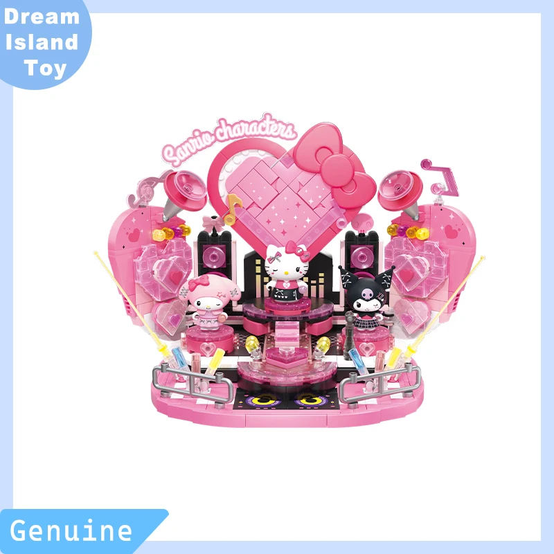 

Authentic Spot Areax Brick Area Building Blocks Sanrio Sweetheart Shining On Stage Puzzle Assembly Toys Gifts For Girls Cute