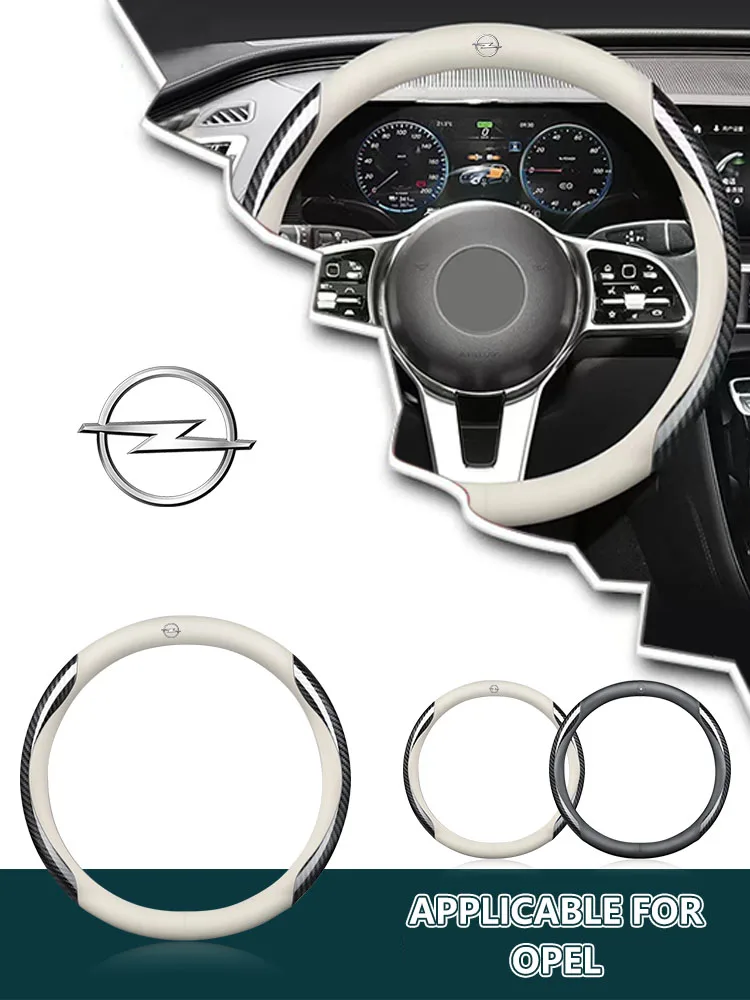 

New Car Steering wheel cover Carbon Fiber Suede For Opel Corsa Astra Insignia Vectra Zafira Meriva Mokka Grandland Vivaro