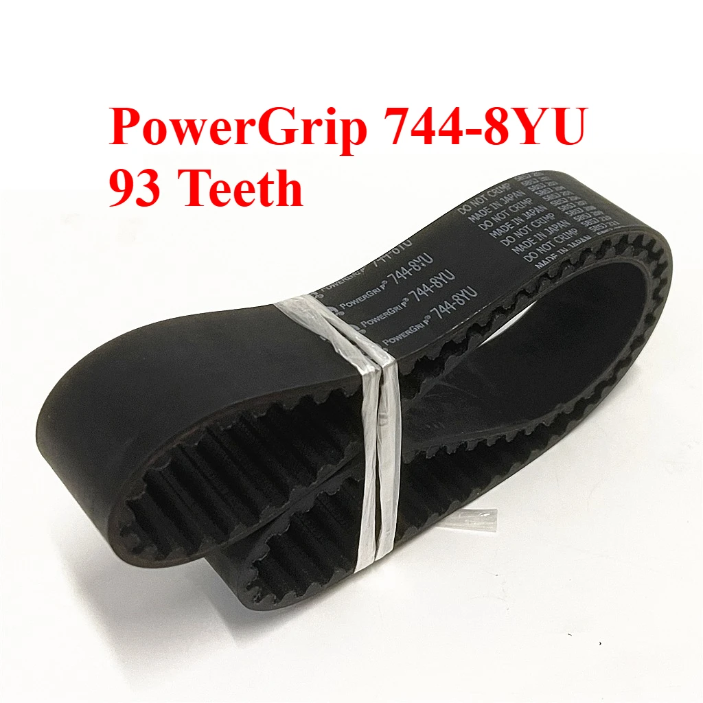 PowerGrip 744-8YU 93 Teeth Arc Tooth Timing Belt 3D Printer Engraving Machine CNC Lathe Robot Spindle Generator Drive Belt