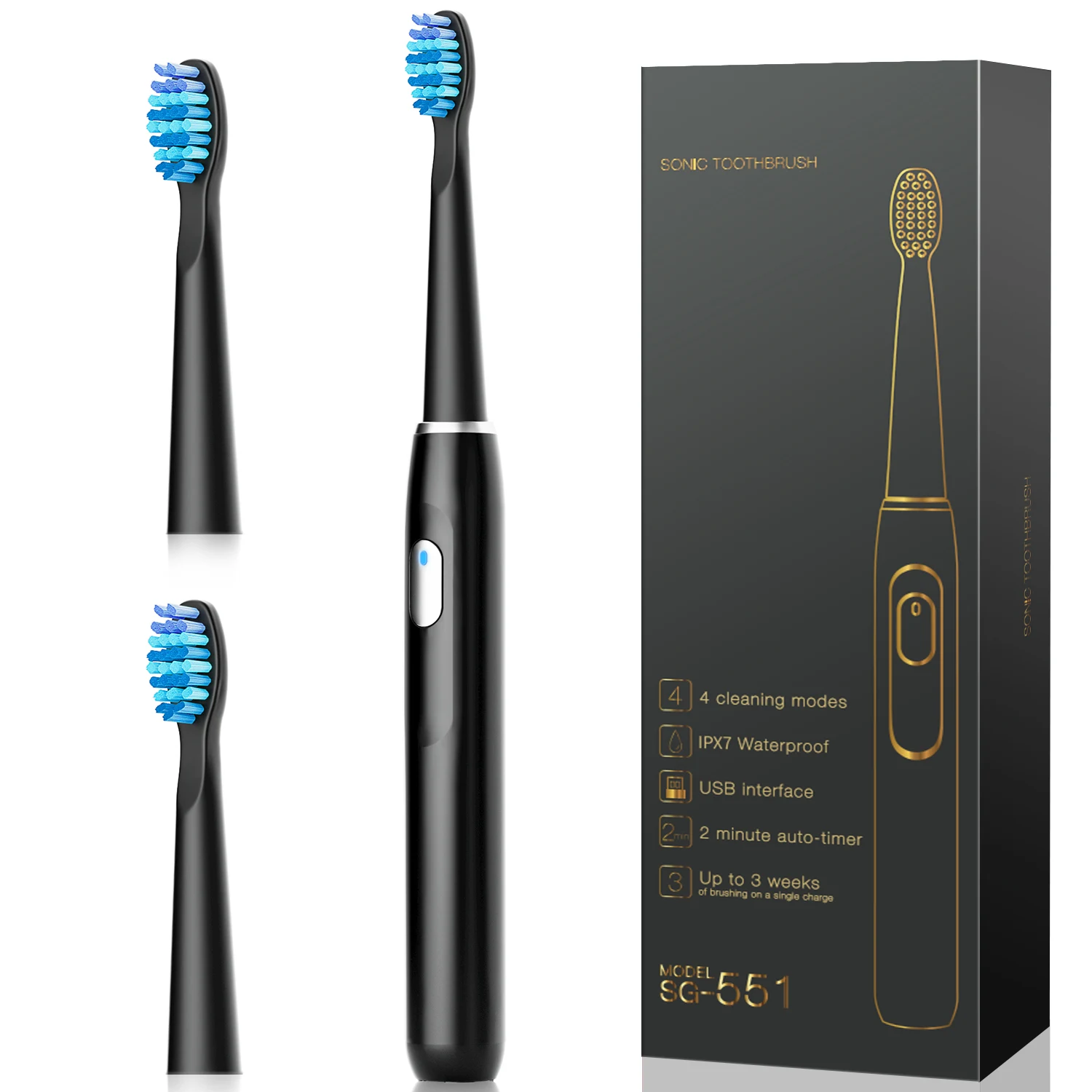 

Electric Sonic Toothbrush -U15 Travel Toothbrush Electric Sonic Toothbrush, Electric Toothbrush, Fashion, Simple