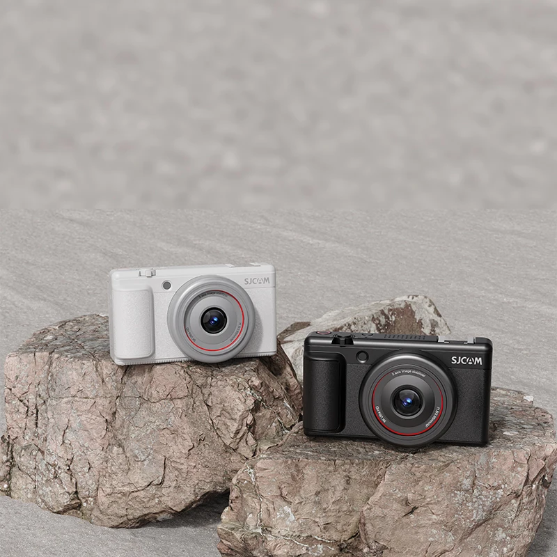 SJCAM ZV200 Portable Vlogging Camera 5K Travel Camera,80MP 360° Flip Screen F1.8 Auto Focus Video Camera