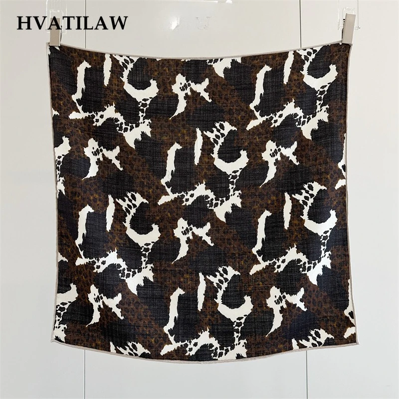 2026 2026 Wool Silk Blend Abstract Leopard Square Scarf Women Autumn Winter Warm Soft Neck Warmer Korean Style Long Wrap Gift Fashion - Aliexpress Deal
