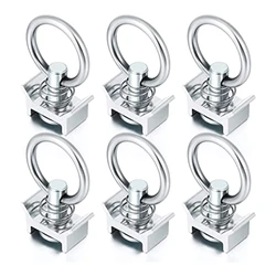 L-vormige Airline Trailers Ring Track Fixing Single Fitting Tool Heavy Duty Spring Tie Down Ankers. Dropschip
