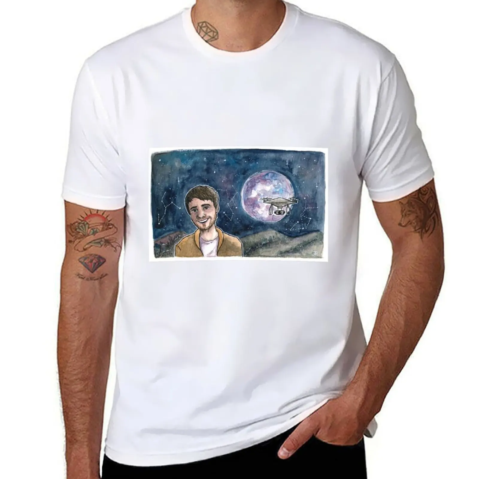 

Amixem T-Shirt t shirt man plain t shirt men 100% cotton luxury brand T-Shirt