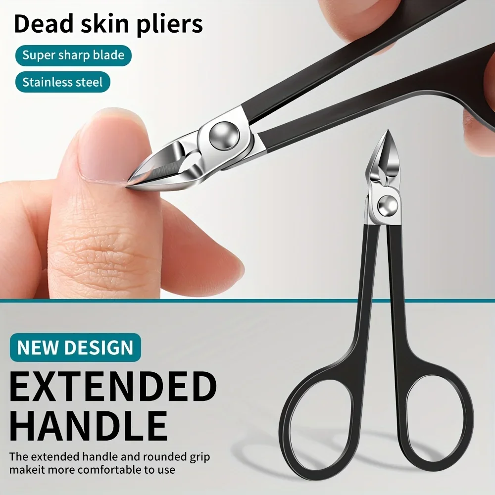 ‌Stainless Steel Nail Scissors Sharp Edge Cuticle Trimmer Durable Manicure Tool‌