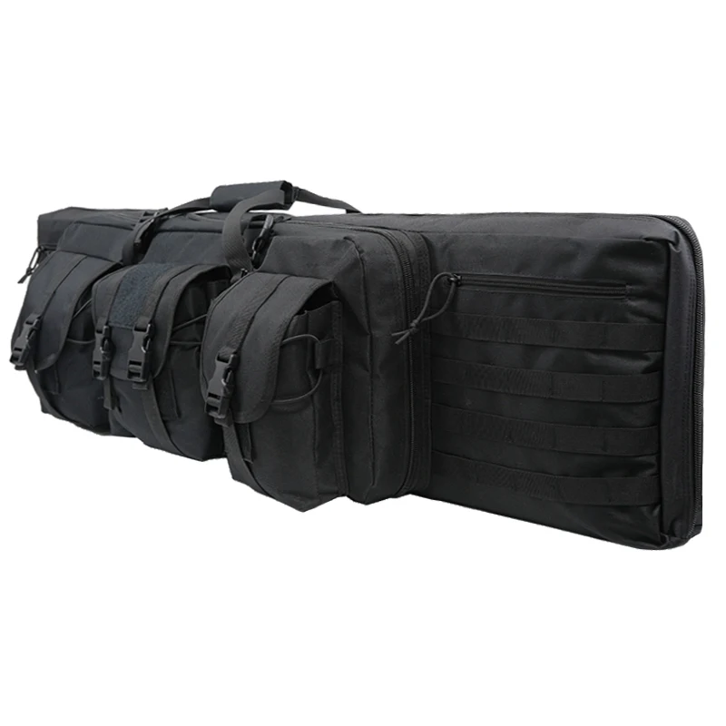 Double Rifle Gun Case Tactical Gun Bag Shooting Airsoft Pistol Long Gun Bag For Hunting Range Sports Outdoor Storage Backpack