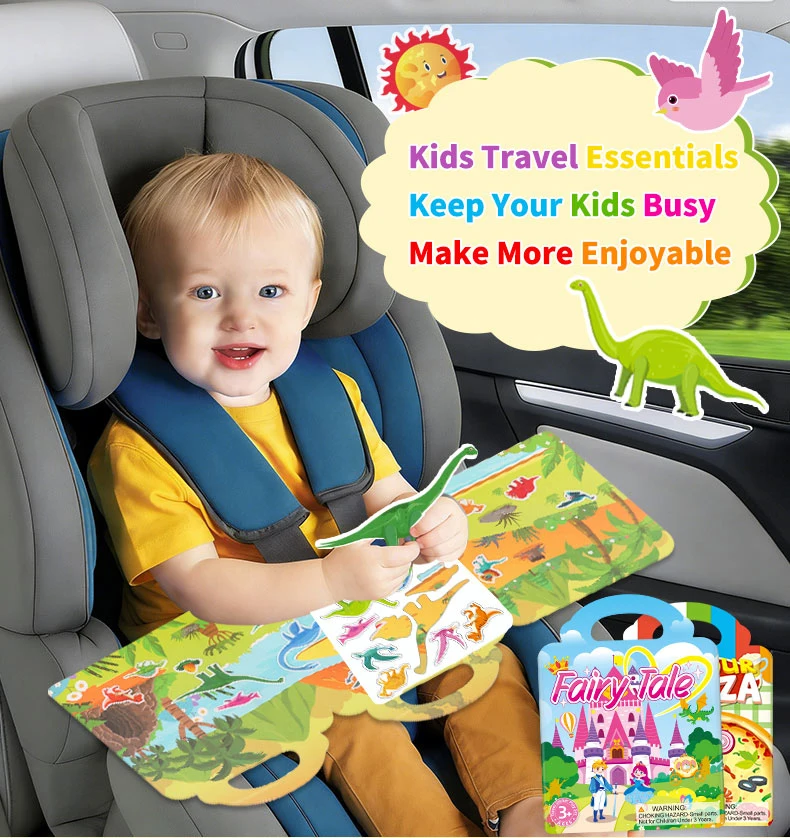 3er-Set wiederverwendbare Jelly-Sticker-Bücher für Kinder: Tier- & Ozean-Cartoon-Sticker-Spielzeug, tragbares DIY-Klebebuch, Sticker-Spielzeug-Geschenke für Kinder – Detail 3