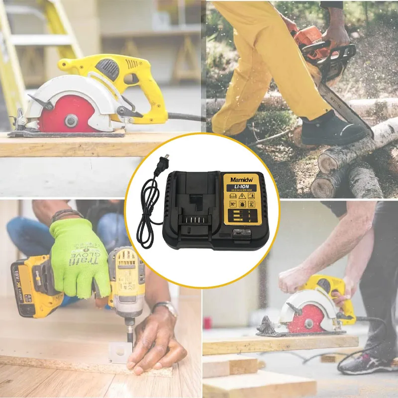 

Зарядное устройство для литий-ионного аккумулятора Mamidw для DeWalt 10,8 В 12 В 14,4 В 18 В 20 В DCB118 DCB101 DCB127 DCB609 DCB140 DCB200 DCB200 DCB105