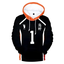 3D Haikyuu!! Hoodies Akaashi Keiji Bokuto Koutarou Unisex 3d Anime Cosplay Costume KIDS Fukurodani Volleybal Club Casual Clothes