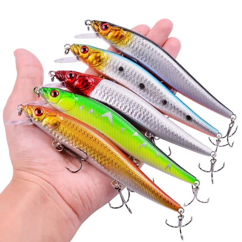 1 Uds 14 cm 23g Minnow Señuelos de Pesca Wobbler cebos duros Crankbait ABS señuelo Artificial para lubina aparejos de pesca