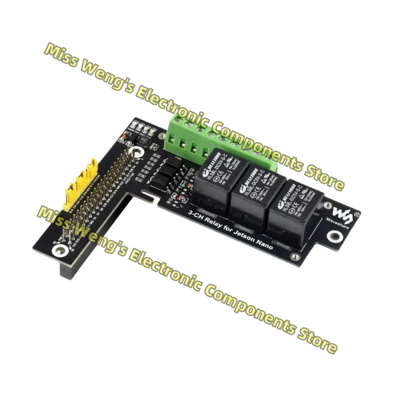 Jetson Nano relay expansion board with 3-channel relay control and optocoupler isolation 3-CH Relay for Jetson Nano