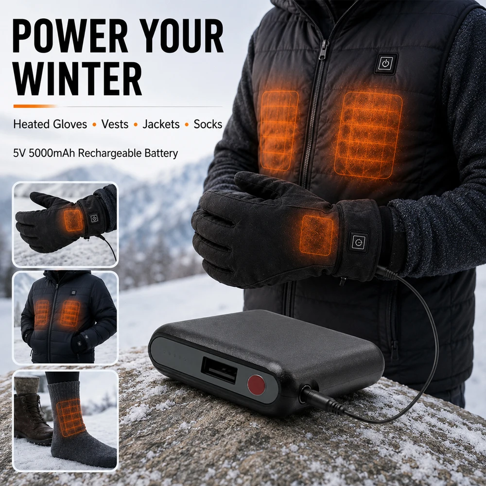 5V 5000mAh beheizte Handschuhe – Heated Vest Battery Bewertung und Preis
