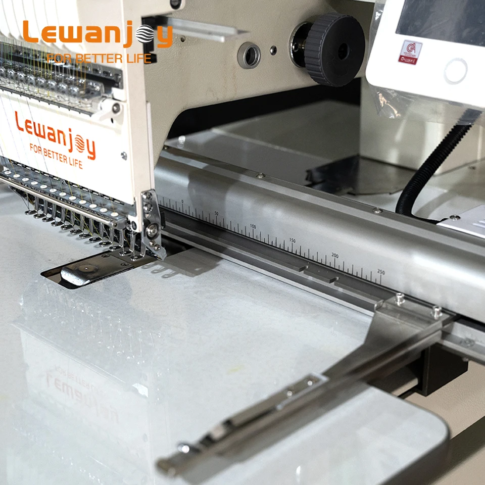 LEWANJOY Single Head 500*1200MM Embroidery Machine Fashion 12 15 Needles Ready-made Clothes Free ship CE SGS 2 Warranty